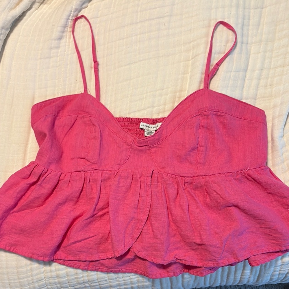 American Eagle Outfitters Pink Sleeveless Crop Camisole